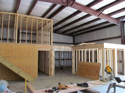 metal building interior framing